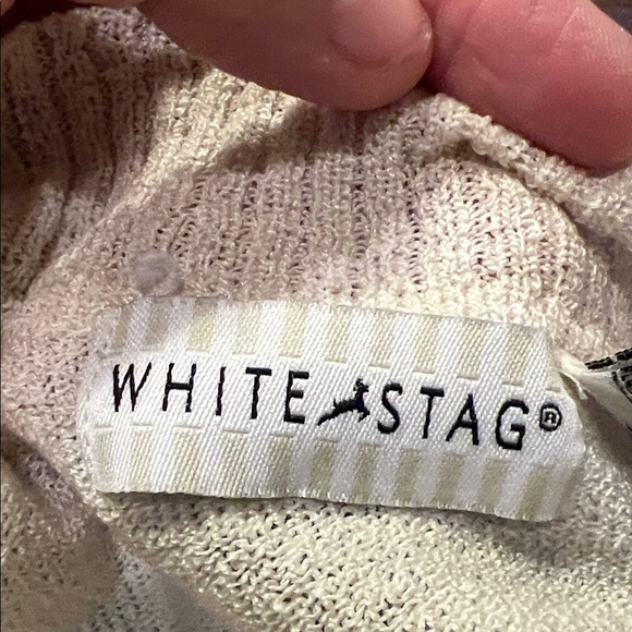 White Stag Ivory Crew Neck Sweater - Picture 8 of 9